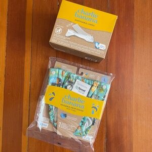 Charlie Banana Reusable Swim Diaper and 100 Disposable Liners (2-Piece Bundle)